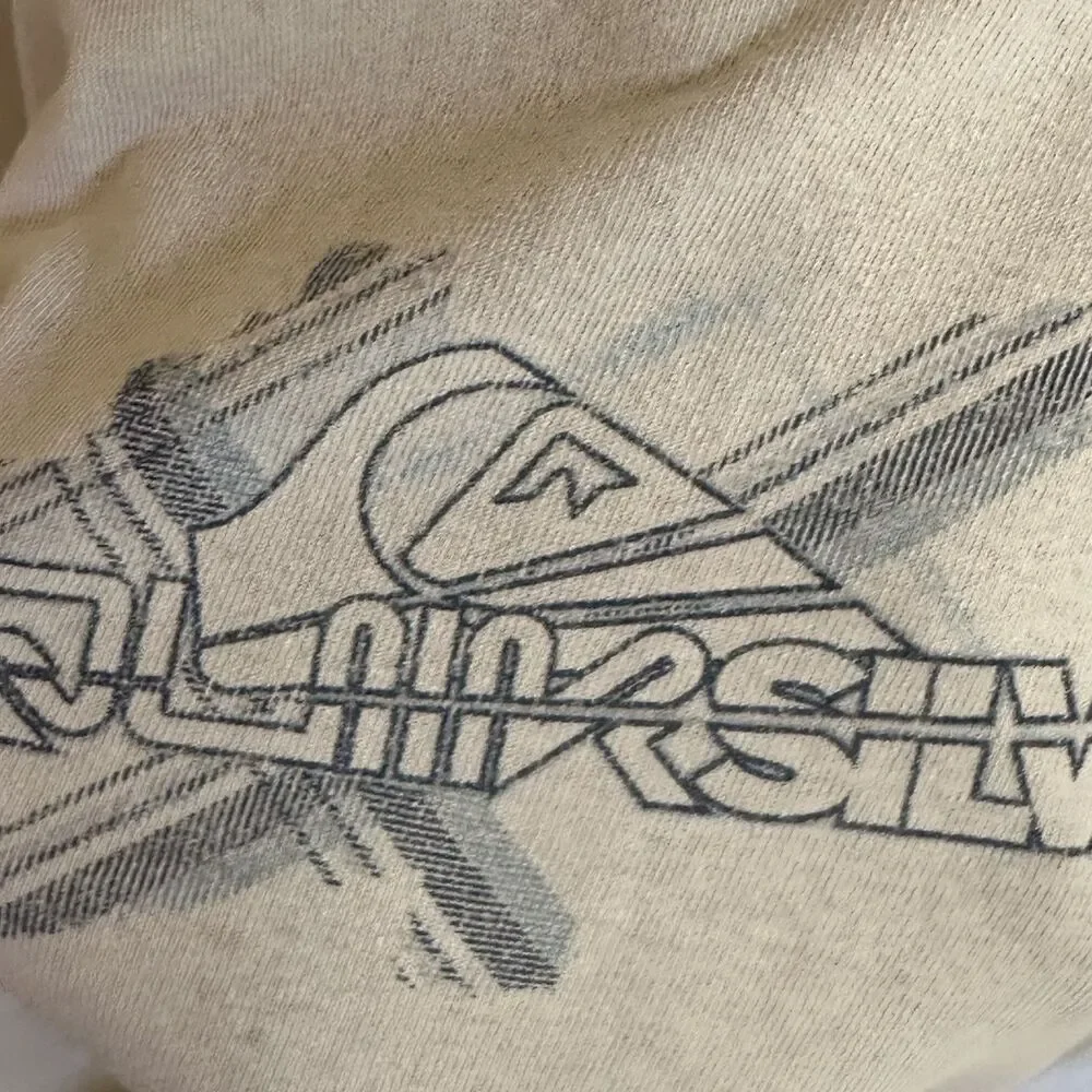 Quiksilver Tan T-Shirt - Y2K Vintage